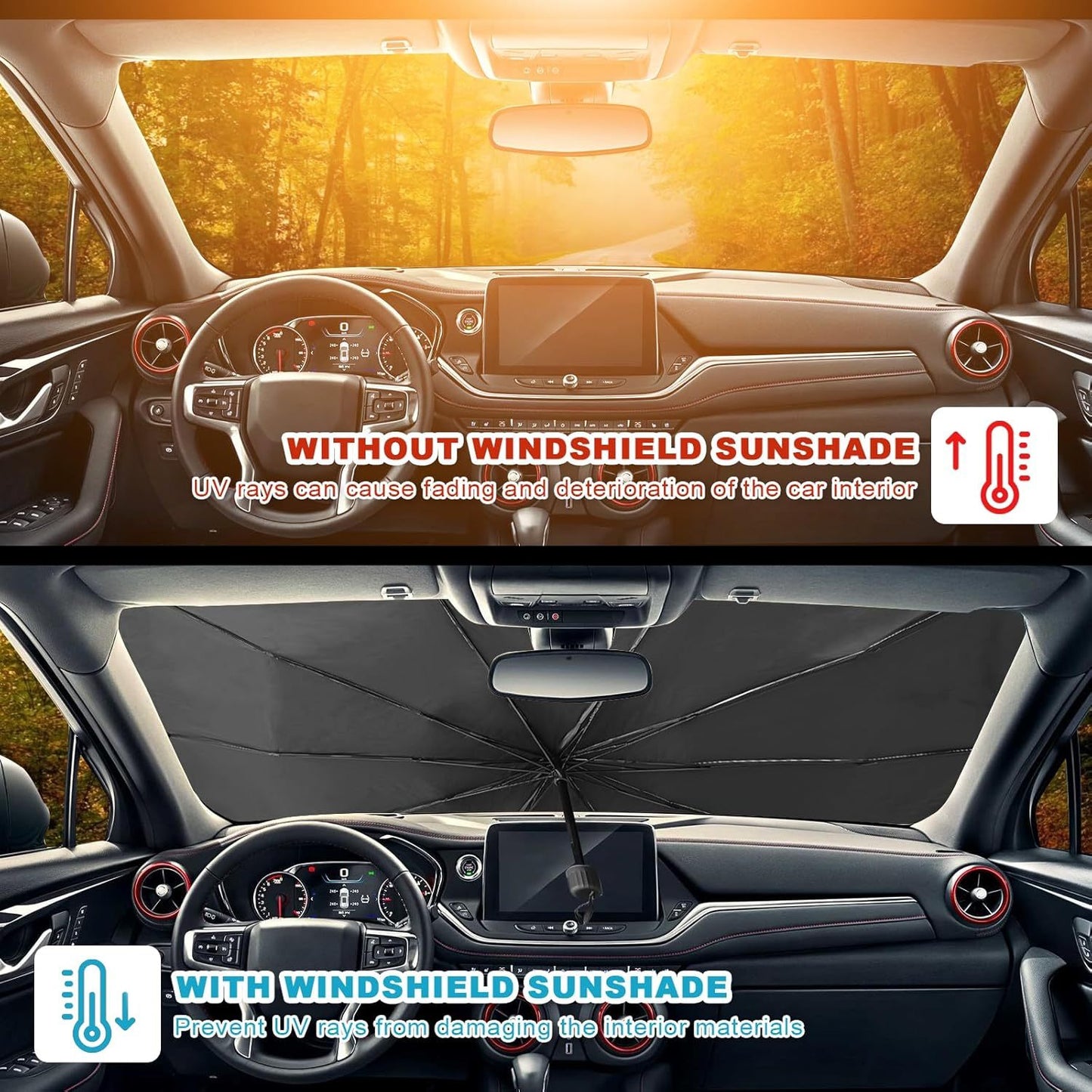 Auto UV Sun Visor – Foldable & Reflective