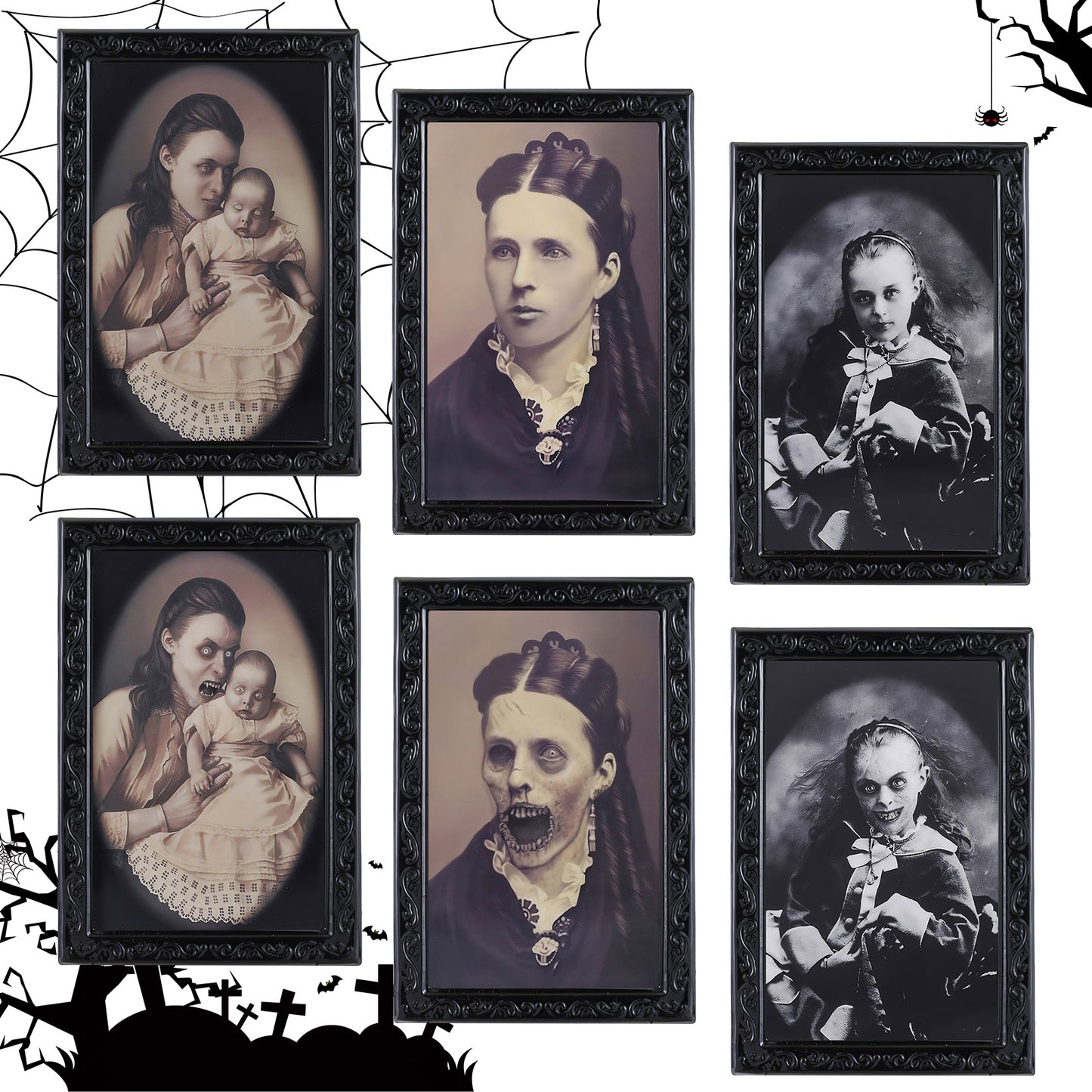 3D Face Changing Halloween Portrait