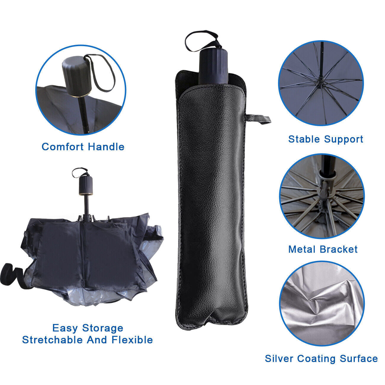 Auto UV Sun Visor – Foldable & Reflective