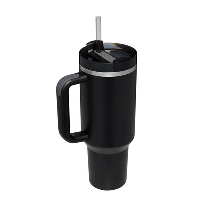 40oz Insulated Tumbler with Handle & Straw